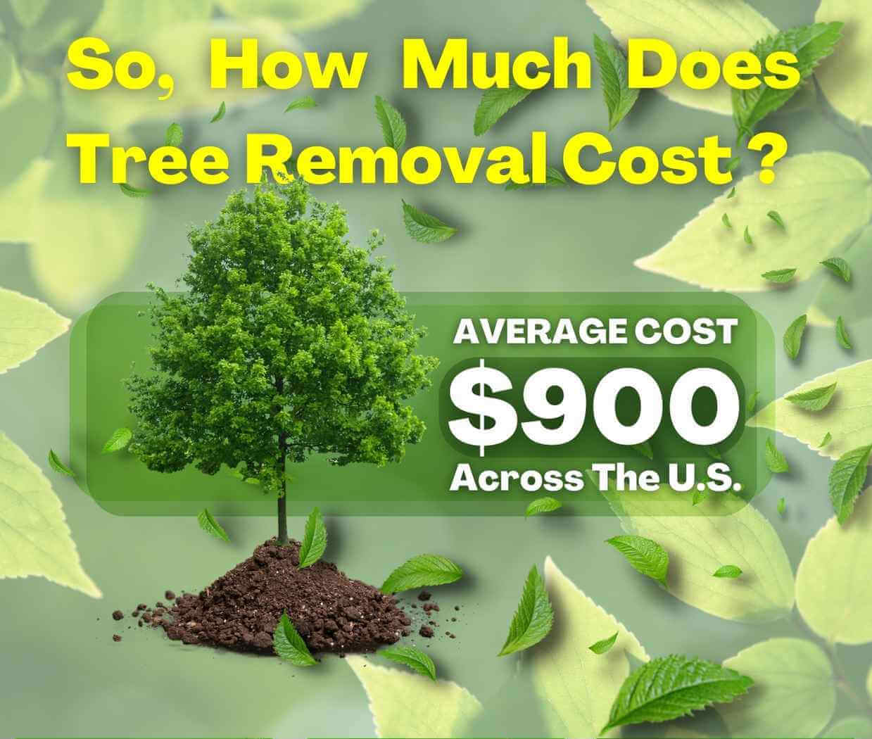 Tree removal average cost in 2023